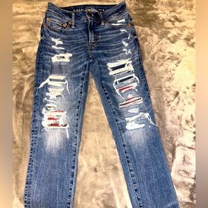 American Eagle ripped jeans